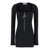 THE ATTICO Mini Black Dress With Branded Zip Puller In Tech Fabric Woman Black