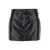 FEDERICA TOSI Black Miniskirt With Belt Loops In Tech Fabric Woman Black