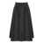 MSGM Midi Pleated Black Skirt In Eco Leather Woman Black