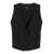 PLAIN 'Smoking' Black Vest With Covered Buttons In Tech Fabric Woman Black