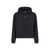 Alexander Wang Alexander Wang Puff Logo Hoodie In Structured Terry Black