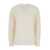 Alberta Ferretti White V Neck Sweater In Cotton Blend Woman WHITE