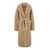 URBANCODE Beige Single-Breasted Shearling Jacket With Notched Revers In Ecofur Woman Beige