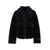 URBANCODE Black Shearling Jacket With Classic Wide Collar In Ecofur Woman Black