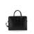 Dolce & Gabbana Black Handbag With Mini Logo Plaque In Leather Man Black