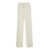 PT TORINO Lorenza Half Elasticated Belt Flare Pants Stretch Serge WHITE