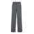 PT TORINO Lorenza Half Elasticated Belt Flare Pants Wool Chachemire Flannel Fancy GREY