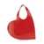 COPERNI 'Heart' Red Tote Bag With Logo Print In Leather Woman RED