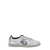 Balmain 'Swan' Silver Colored Low Top Sneakers With Logo Detail In Metallic Leather And Tech Fabric Man GREY