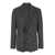 Dolce & Gabbana Grey Single-Breasted Jacket With Peak Revers In Wool Stretch Man GREY