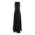 ANTONELLI 'Luxor' Black Long Dress With Bow In Fabric Woman Black