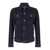 Dolce & Gabbana Dark Blue Jacket With Classic Collar And Contrasting Stitching In Denim Stretch And Cashmere Man BLUE