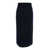 Fabiana Filippi Blue Pencil Skirt In Ribbed Wool Blend Woman BLUE