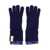 MISSONI BEACHWEAR Blue Gloves With Logo Patch In Wool Man BLUE