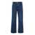 AMI Paris Blue High Waist Jeans In Denim Man BLUE