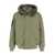 Moose Knuckles 'Denali' Green Bomber Jacket With Hood And Logo Patch On The Sleeve In Tech Fabric Woman GREEN