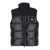 Moose Knuckles 'Victory Peak' Black Sleeveless Vest With Logo Patch On The Front In Tech Fabric Man Black