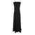 ANTONELLI 'Montereal' Black Long Dress With Draped Neck In Satin Woman Black