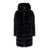 Herno Black Hooded Down Jacket With Zip Closure In Eco Fur Woman Black