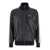 Palm Angels Black Bomber Jacket With Logo Print In Eco Leather Man Black