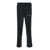 Palm Angels Black High Waist Pants With Logo Lettering On The Front In Tech Fabric Man Black