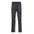 Palm Angels Black Track Pants With Logo Print In Eco Leather Man Black