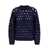 Isabel Marant 'Aurelia' Blue Crewneck Swerater In Perforated Wool Blend Woman BLUE