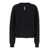 Rick Owens 'Eclipse' Black Crewneck Sweater In Wool Woman Black