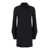 Semicouture Long Sleeves Mini Dress Black