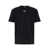 DSQUARED2 Black Crewneck T-Shirt With Logo Detail On The Front In Cotton Man Black