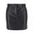 Semicouture Black Five-Pocket Mini-Skirt In Eco Leather Woman Black