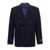 ETRO 'Decorative Basting' blazer Blue