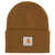 CARHARTT WIP Beanie Hat With Logo Patch HAMILTON BROWN