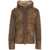 Bully Vintage shearling jacket with hood Brown