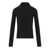 Ganni GANNI BLACK RIBBED TURTLENECK SWEATER Black