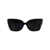 Burberry Burberry Sunglasses 405181 BLACK/CHECK WHITE BLACK