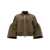 Sacai Sacai Nylon Cropped Bomber Jacket GREEN