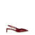 JACQUEMUS 'Duelo' Bordeaux Slingback Pumps With Geometric Details In Leather Woman RED