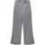 MSGM Grey Belt Loops Pants In Stretch Wool Woman GREY