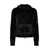 Balenciaga Balenciaga Velvet Full Zip Hoodie Black