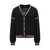 GCDS Gcds Logo Knit Cardigan Black