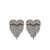 Self-Portrait Self-Portrait Heart Drop Earrings GREY