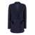 BLAZÉ MILANO 'Resolute' Navy Blue Double-Breasted Jacket With Peak Revers In Wool Woman BLUE