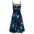 Dolce & Gabbana Dolce & Gabbana Campanule Printed Silk Midi Dress Black