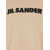 Jil Sander T-Shirt In Jersey Di Cotone Con Logo Jil Sander Stampato Beige