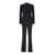 Tagliatore 'Parigi' Black Double-Breasted Suit With Peak Revers In Wool Blend Stretch Woman Black