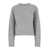 DUNST 'Shaggy Dog' Grey Crewneck Sweater In Wool Blend Woman GREY