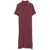 Liu Jo Liu Jo Burgundy Midi Dress With Silver Brooch Red