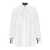 Elisabetta Franchi ELISABETTA FRANCHI WHITE SHIRT WITH MAXI LOGO White