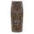 Elisabetta Franchi ELISABETTA FRANCHI ANIMAL-PRINT MIDI SKIRT Brown